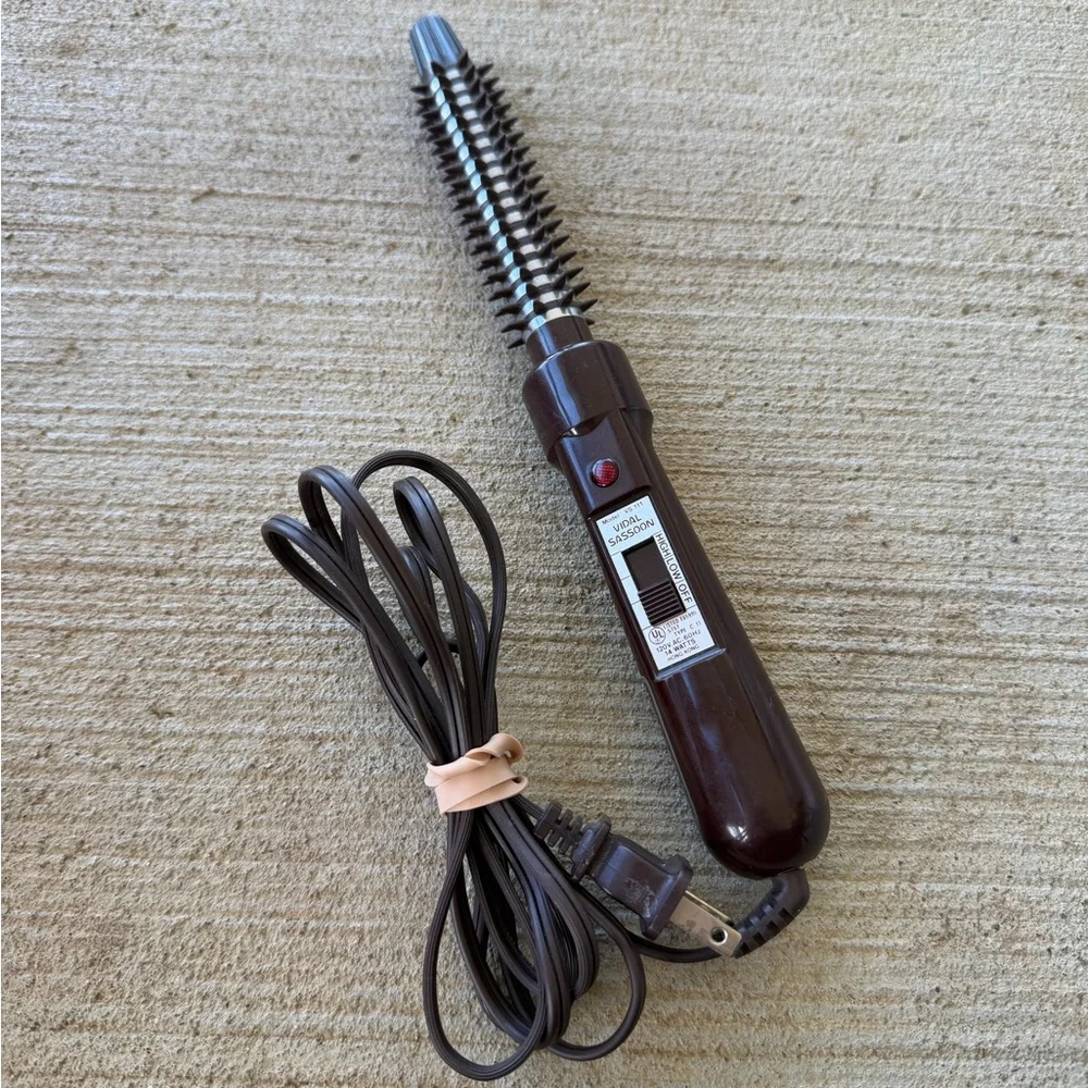 Vintage Vidal Sassoon Curling Brush Iron System VS‎ 111